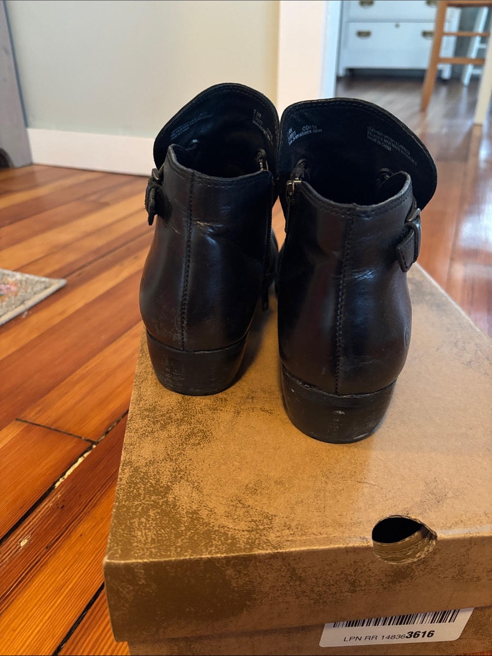 Born Black Leather Boots - Picture 4 of 8